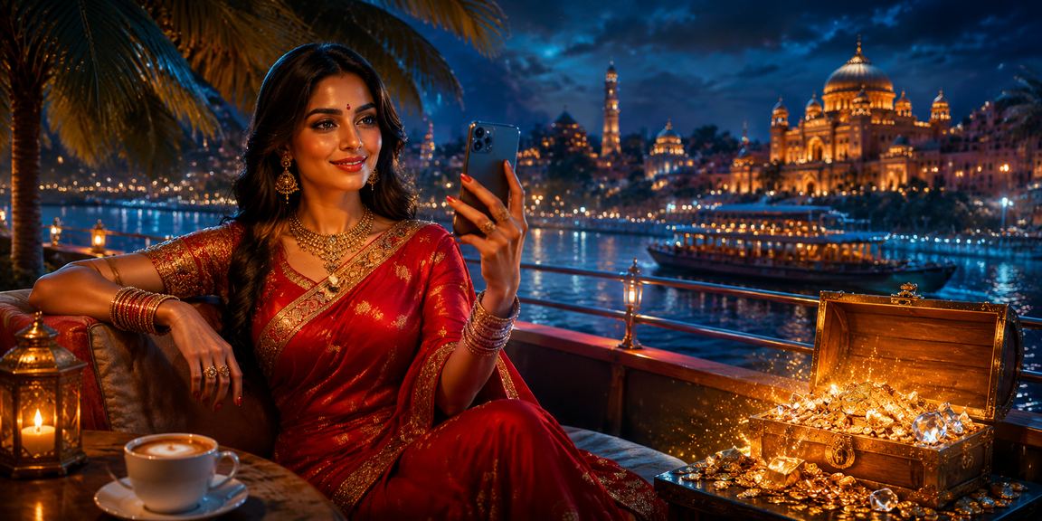 Peaceful Indian cityscape with night view, symbolizing secure and trusted platform